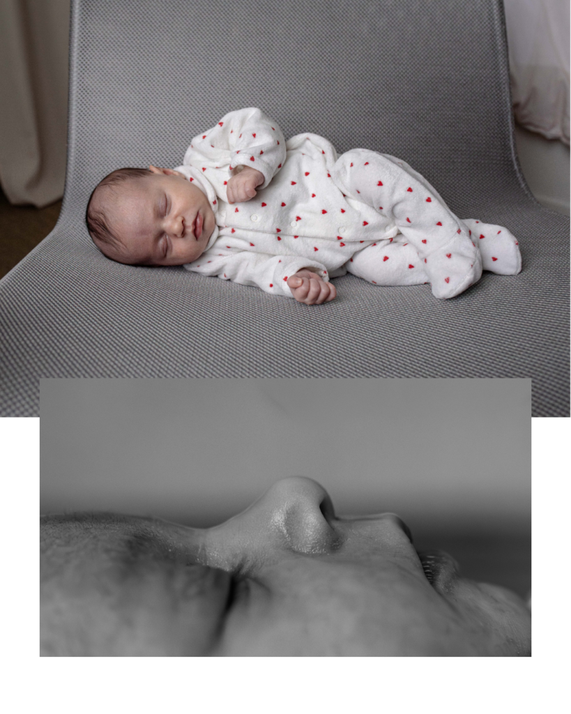 bebe à la maison détails visage
